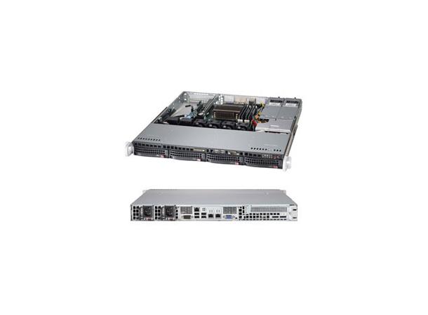 SYS-5018D-MTRF 1U Supermicro.C224/LGA1150/Red.PSU/4x HDD 